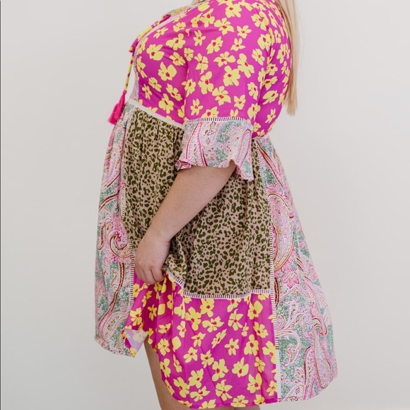 ODDI PATCHWORK DRESS - Picture 8 of 11